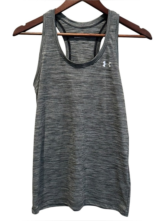 Under Armour Tops - UNDER ARMOUR Women's Gray Tank Reflective Logo Loose Fit Size XS